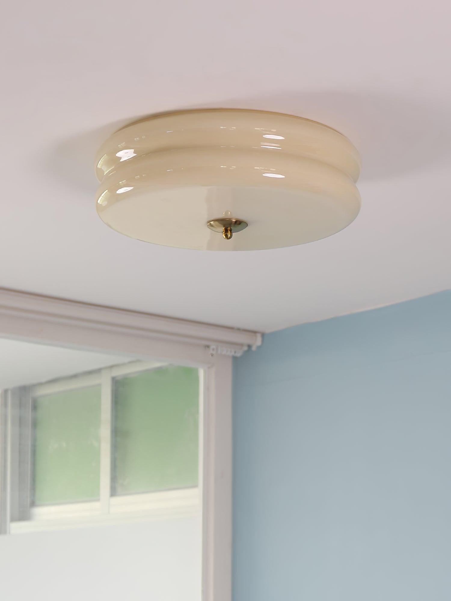 Art Deco Glass Dome Ceiling Light