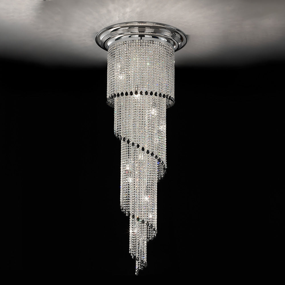 Art Deco Crystal Chandelier