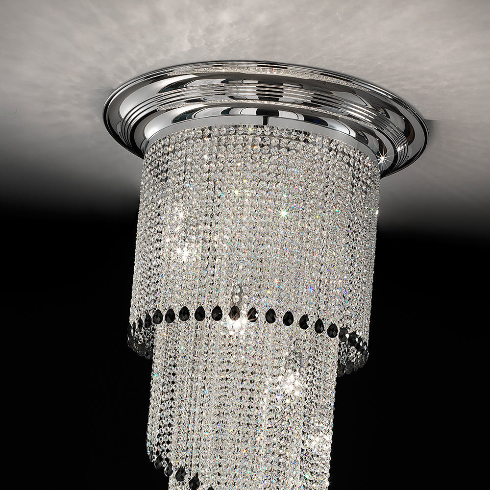 Art Deco Crystal Chandelier