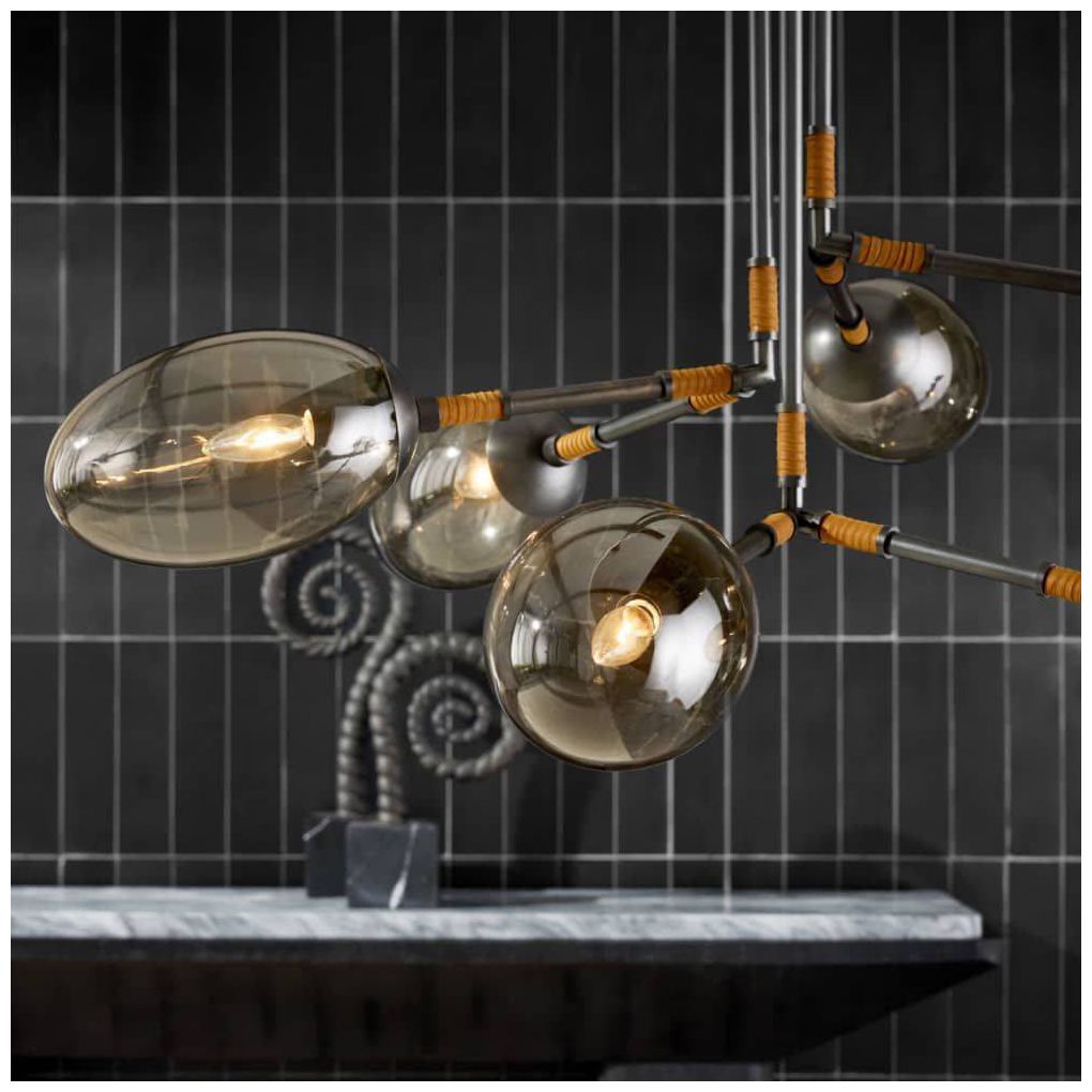 Falcon Chandelier 41" Smoke