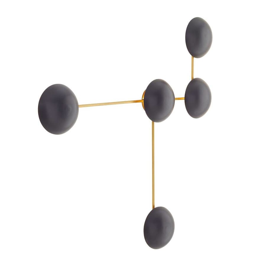 Glaze 5-Light 44" Tall Wall Sconce with Ceramic Shades