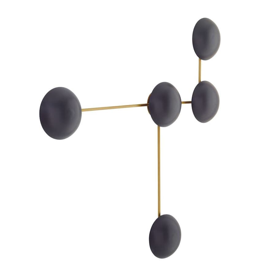Glaze 5-Light 44" Tall Wall Sconce with Ceramic Shades