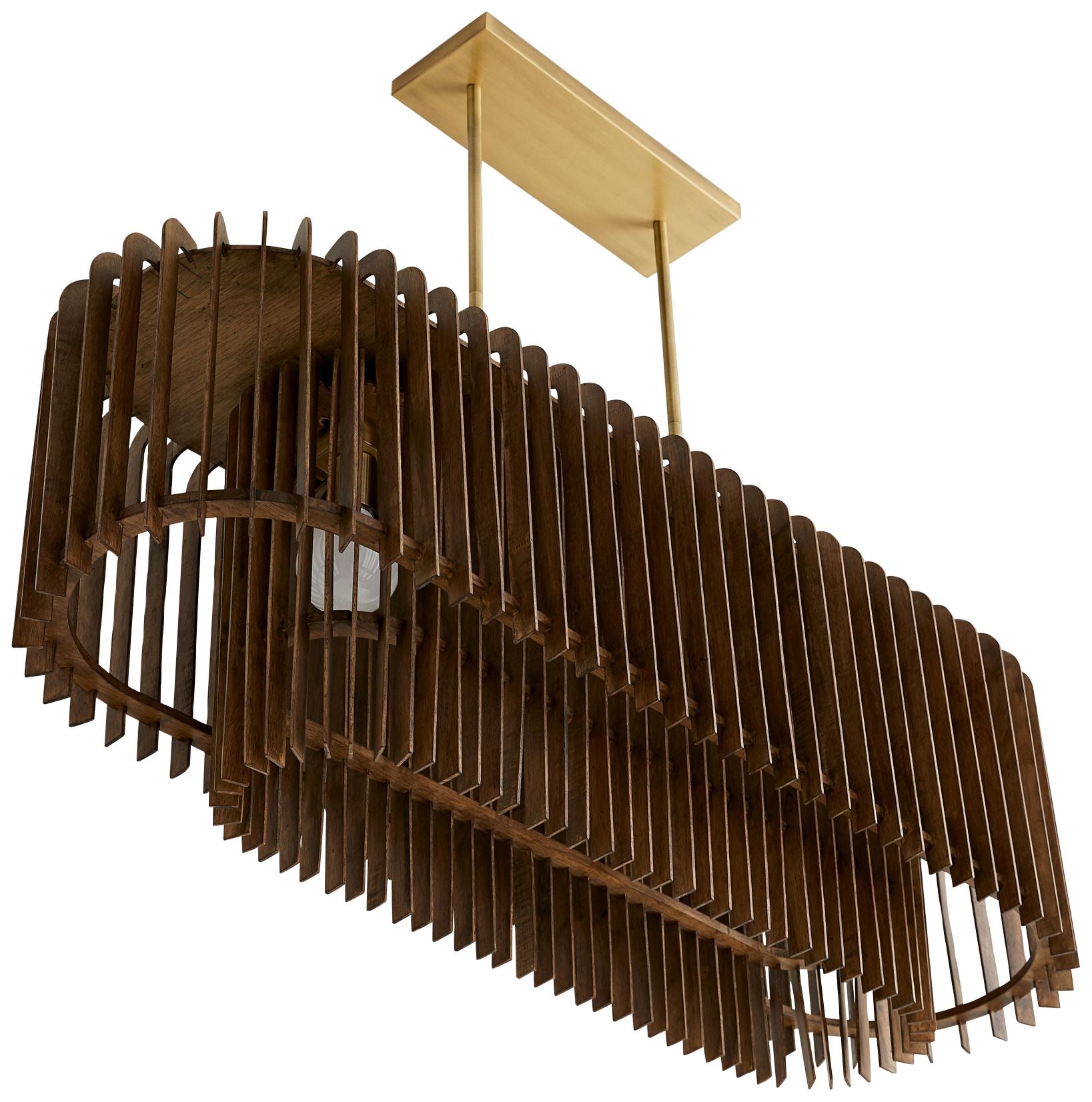 Home Valencia 49" Wide Dark Walnut Chandelier