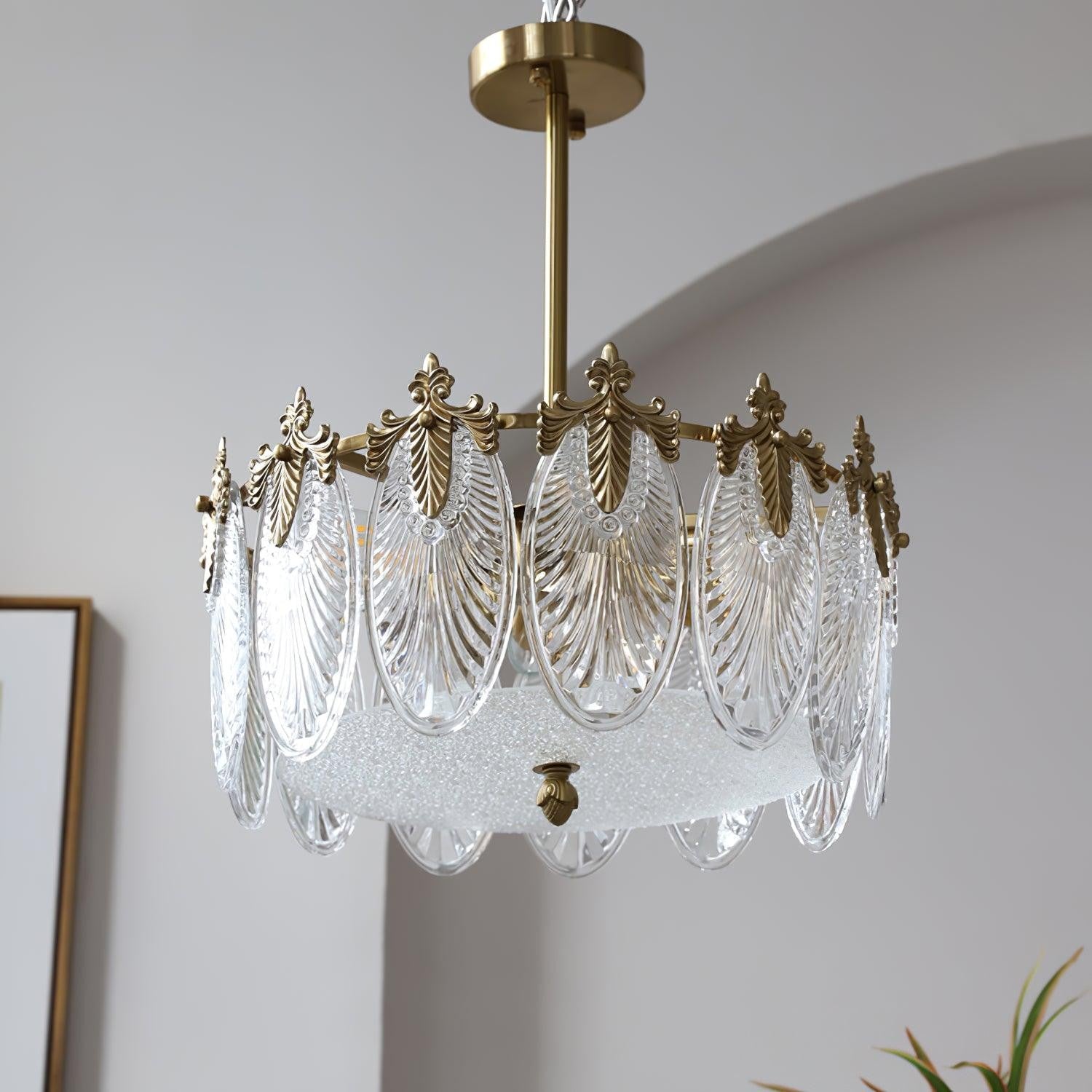 Artisan Glass Pattern Chandelier