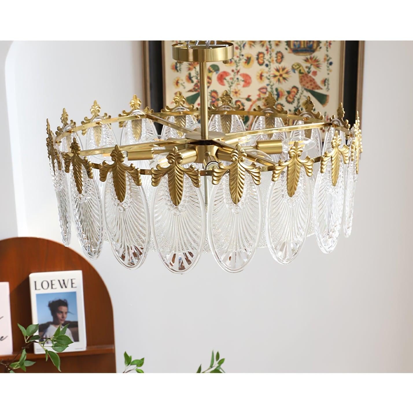 Artisan Glass Pattern Chandelier