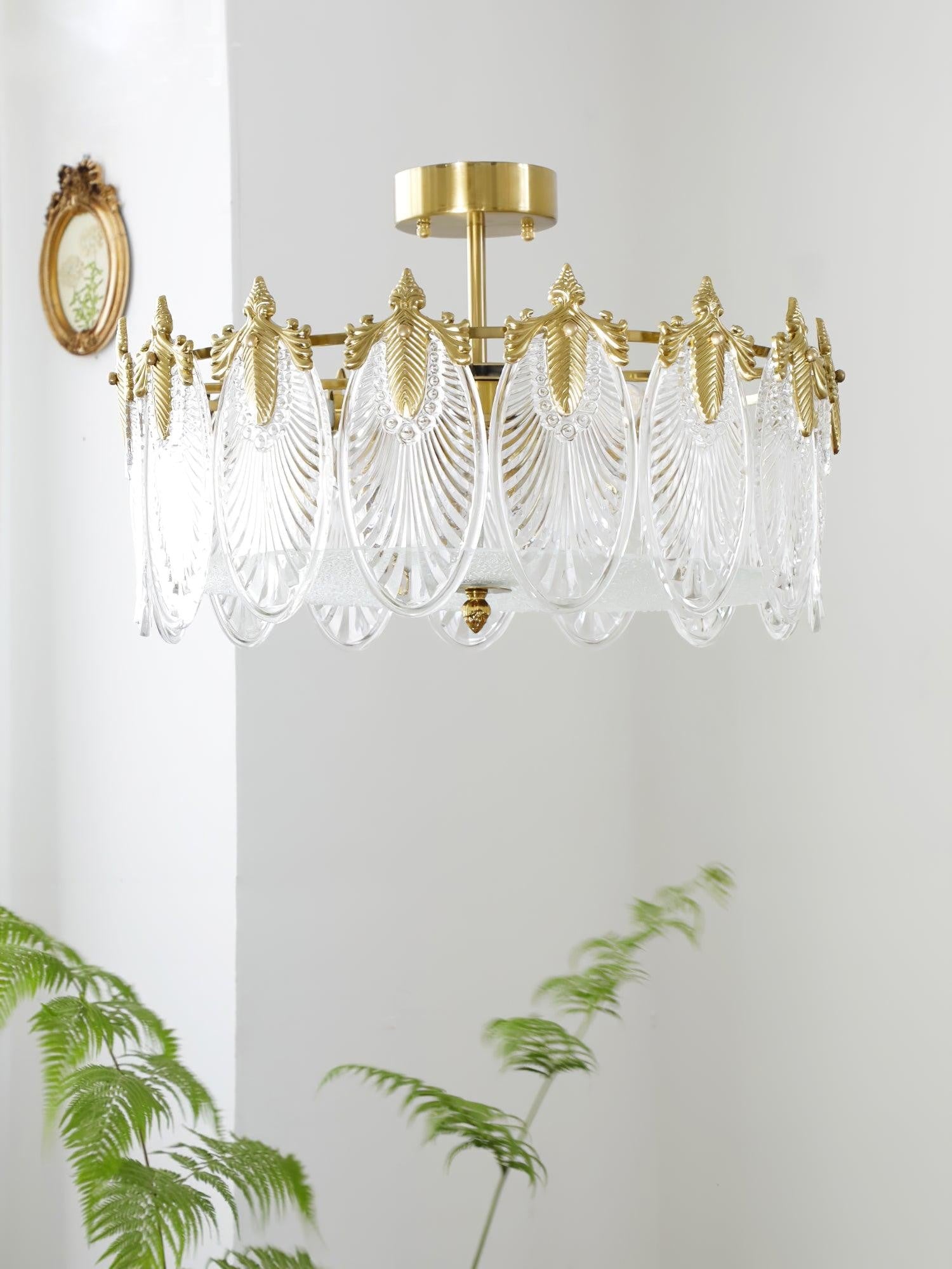 Artisan Glass Pattern Chandelier