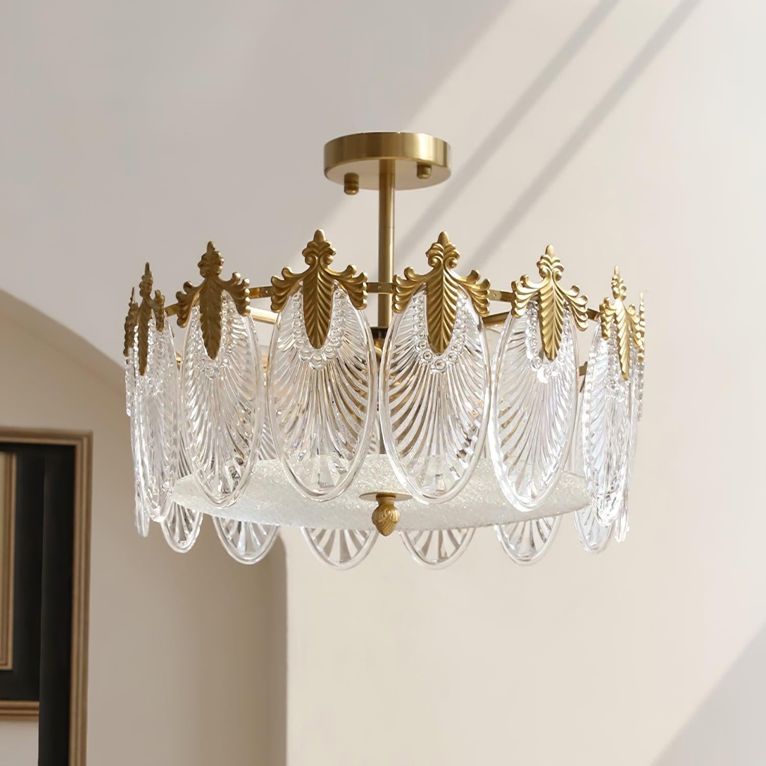 Artisan Glass Pattern Chandelier