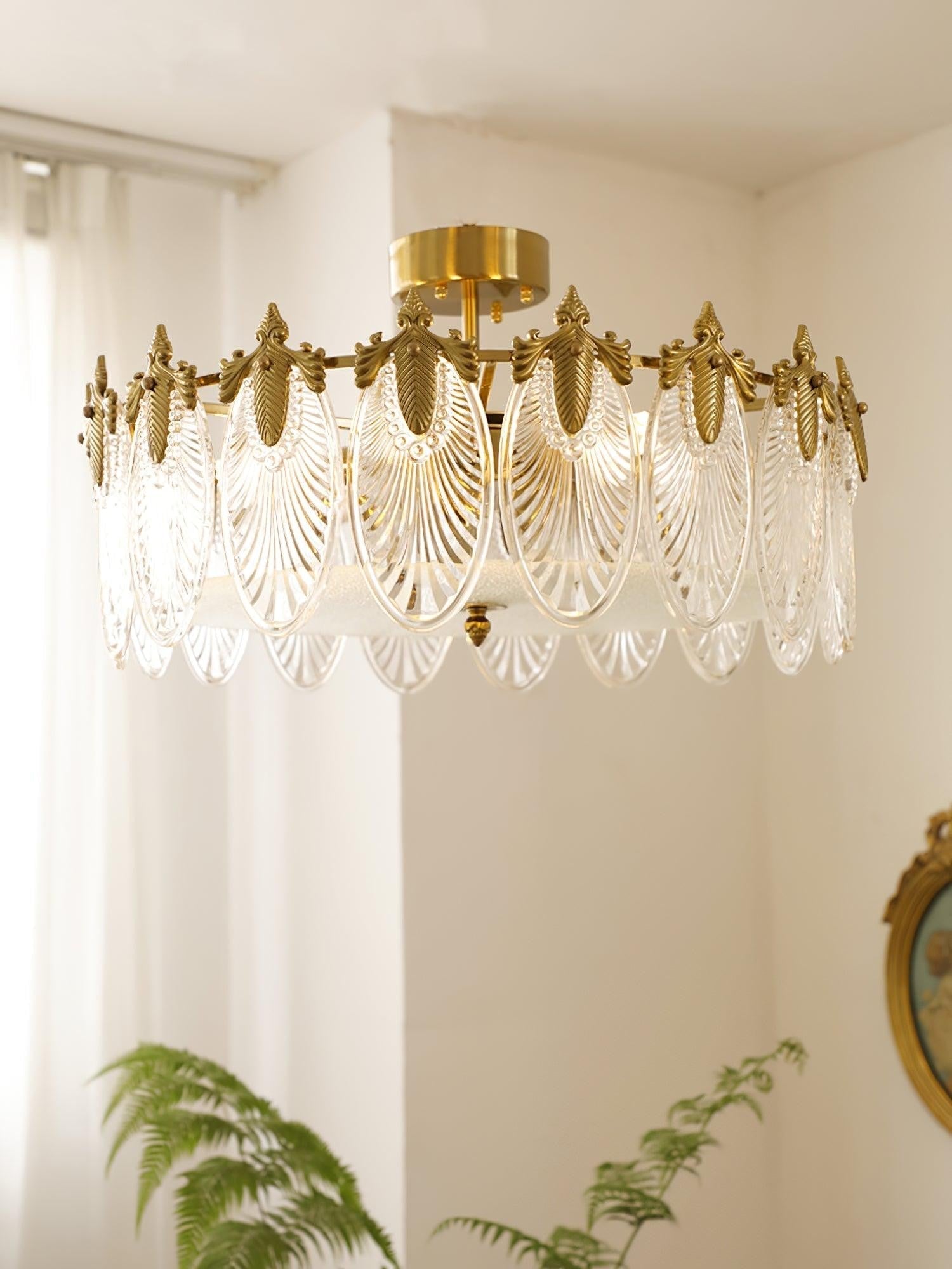Artisan Glass Pattern Chandelier