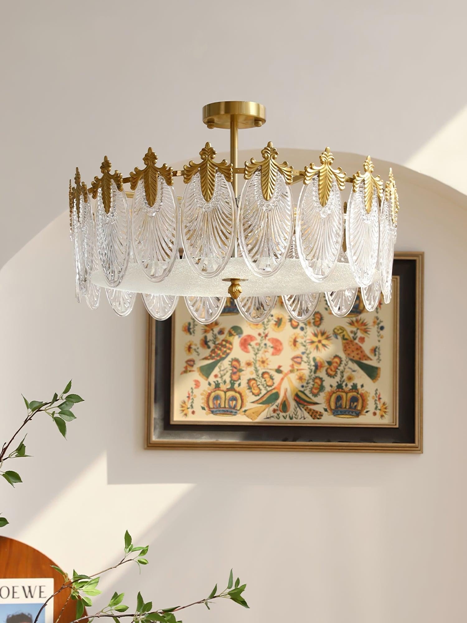 Artisan Glass Pattern Chandelier