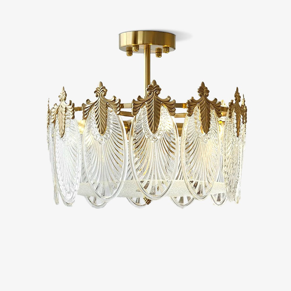 Artisan Glass Pattern Chandelier