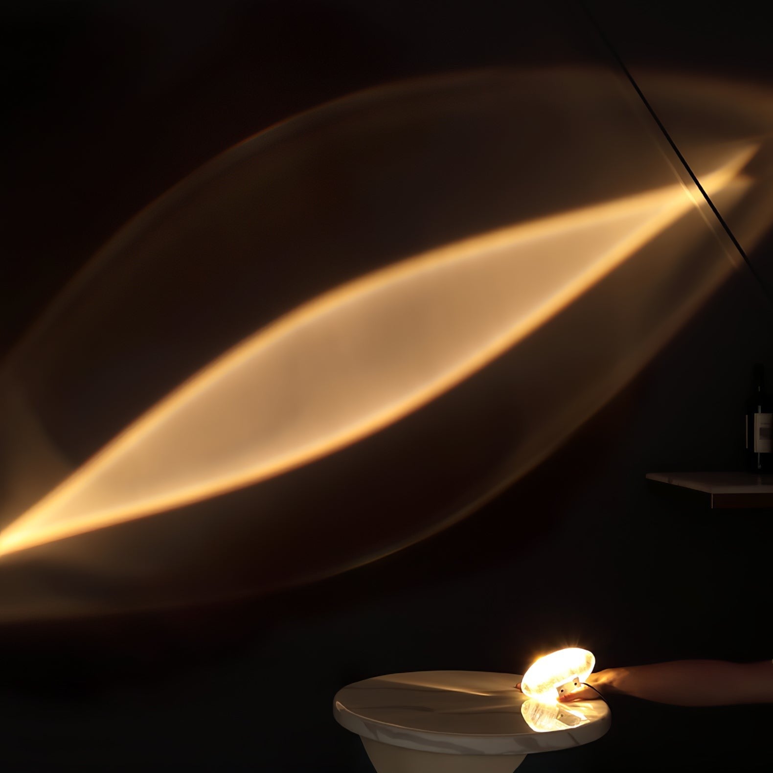 Atman Crystal Glow Table Lamp