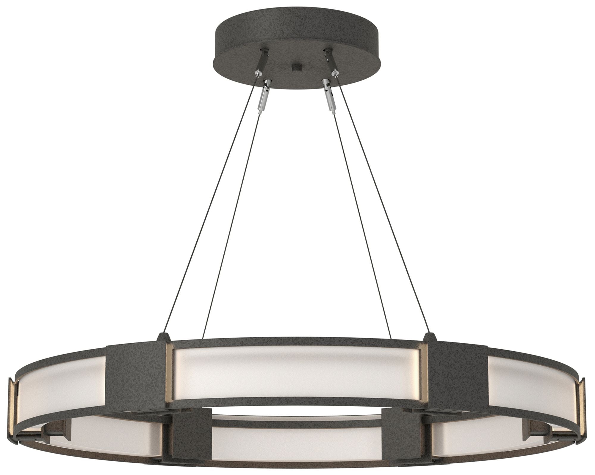 Aura Iron Frosted Chandelier