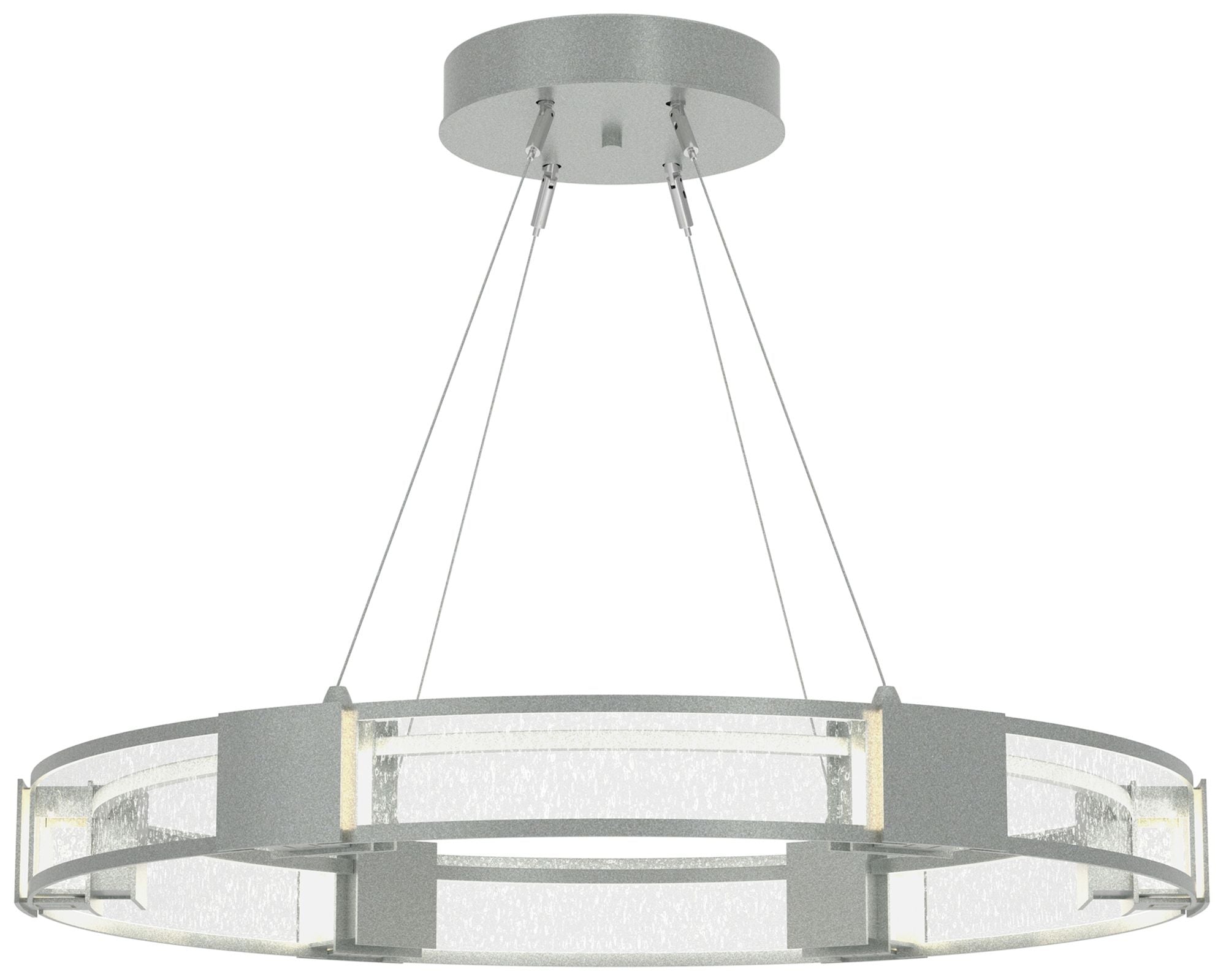 Aura Vintage Platinum Glass Chandelier