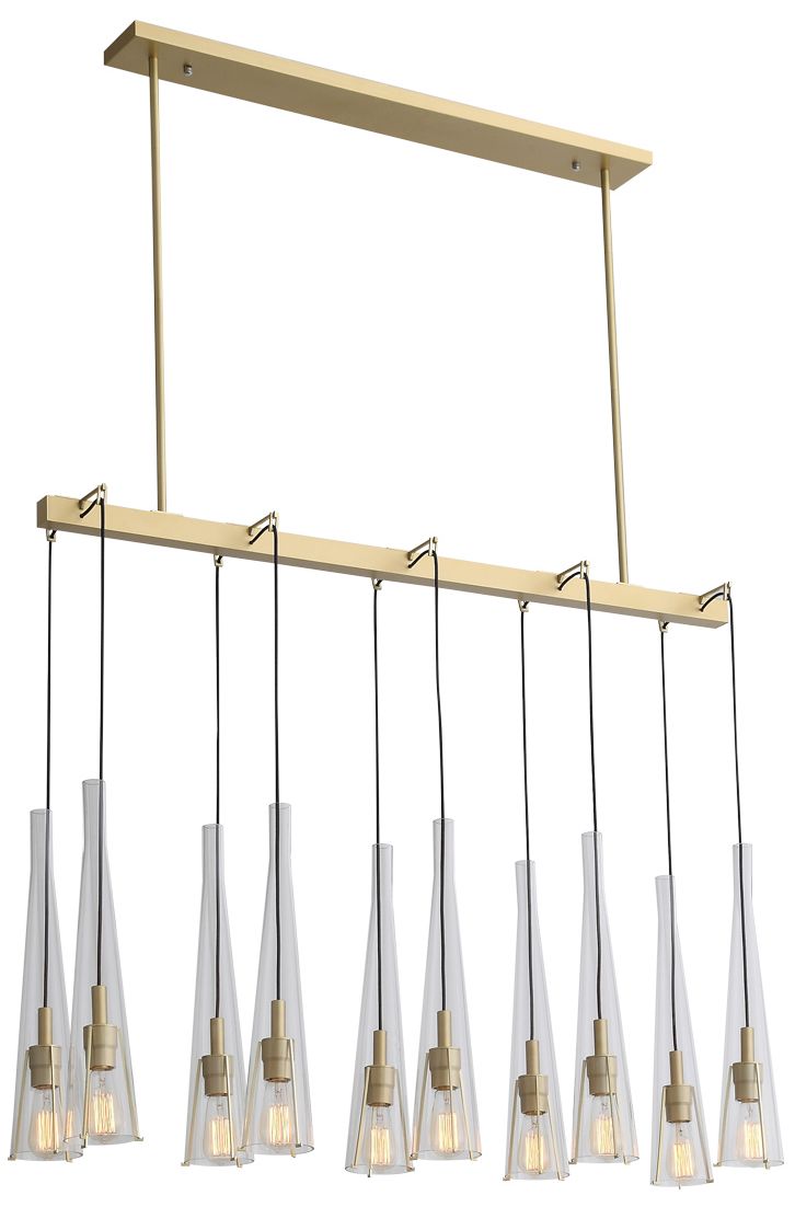 Abbey Park Collection Chandelier Brushed Brass