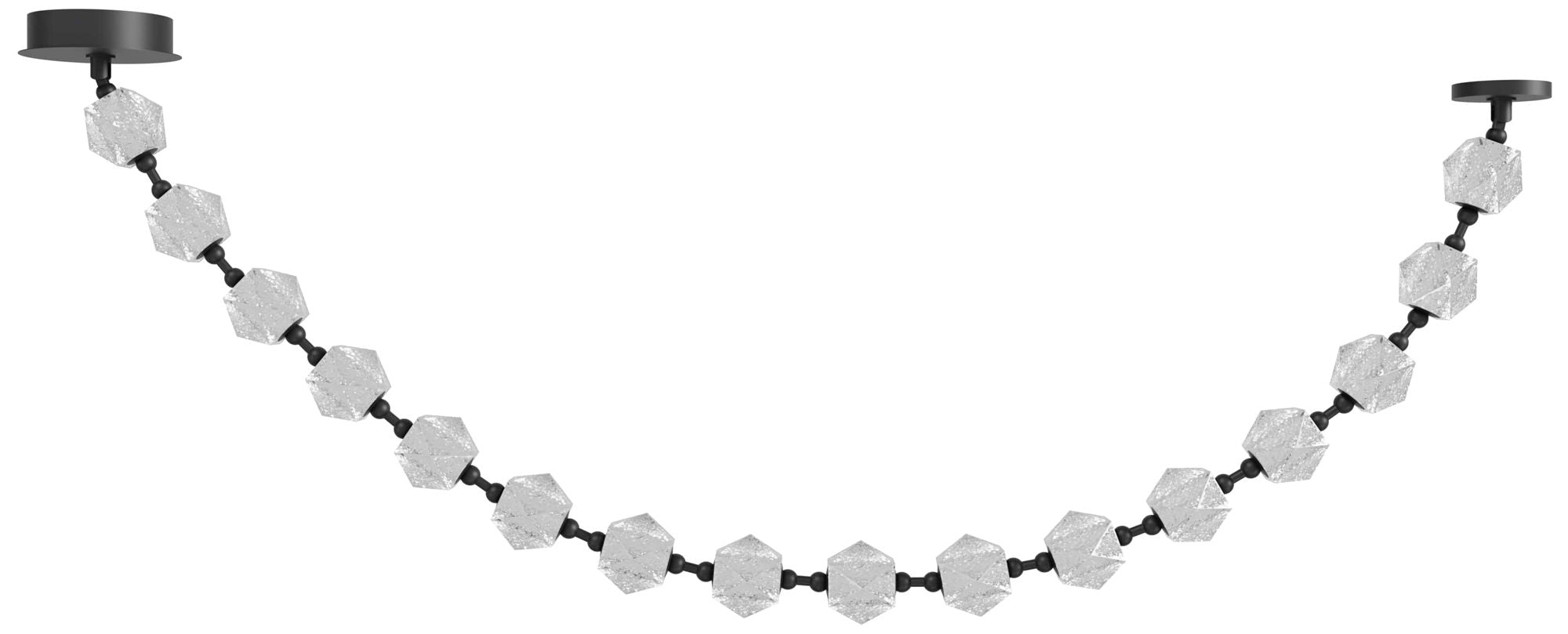 Beluga Collection 37.75" Black Chandelier