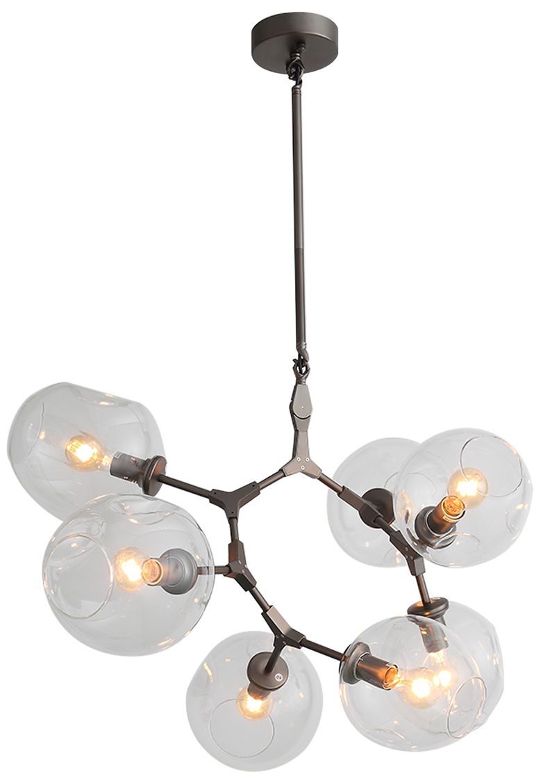 Fairfax Ave. Collection- 7-Light Chandelier-Bronze