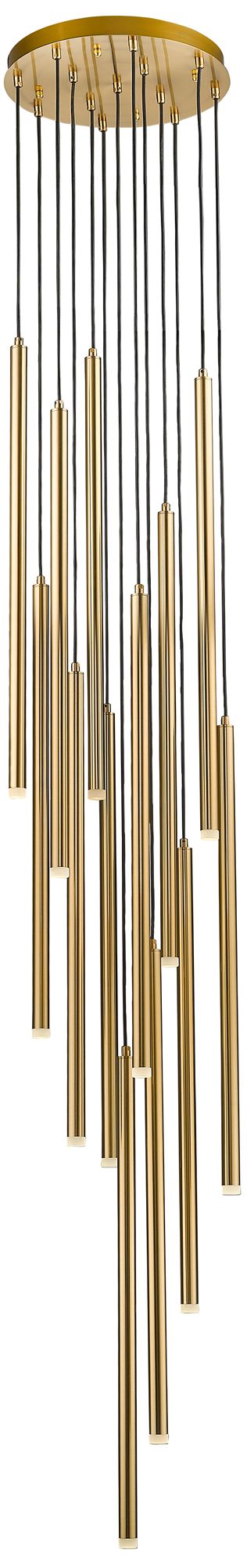 Filmore Ave. Hanging Chandelier Antique Brass