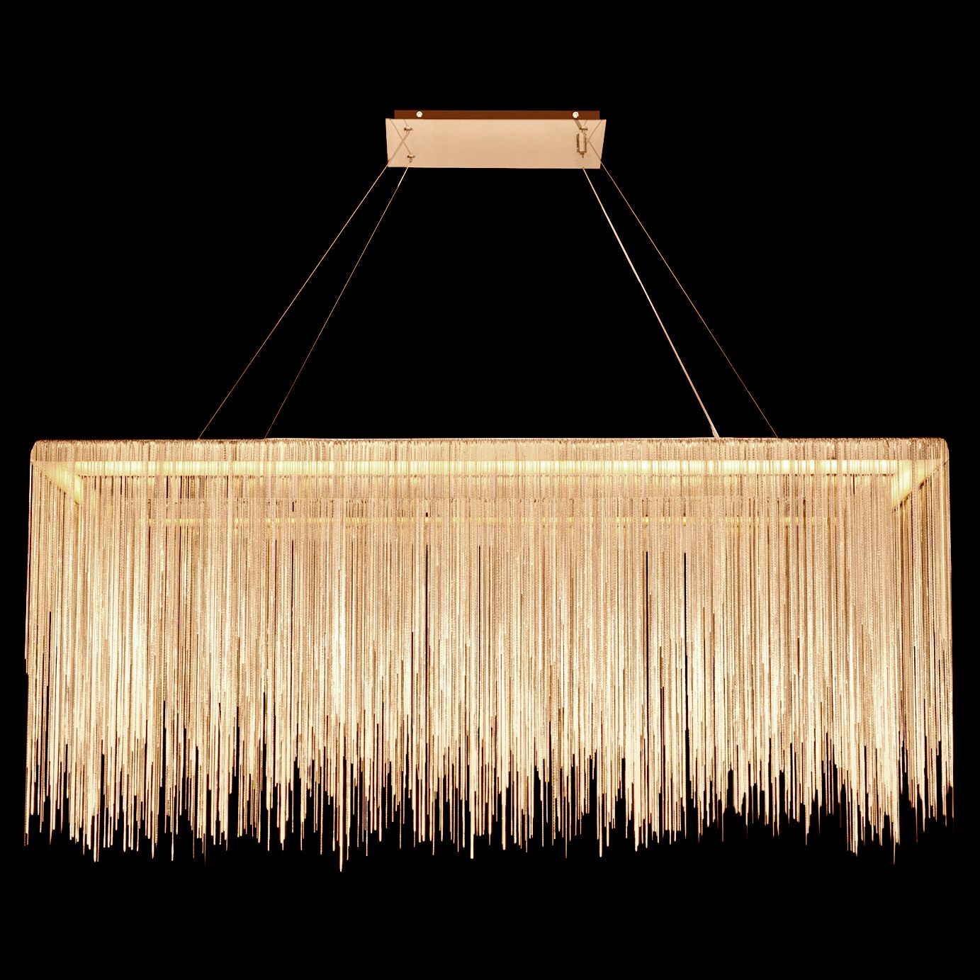 Fountain Ave Collection Hanging Chandelier Gold