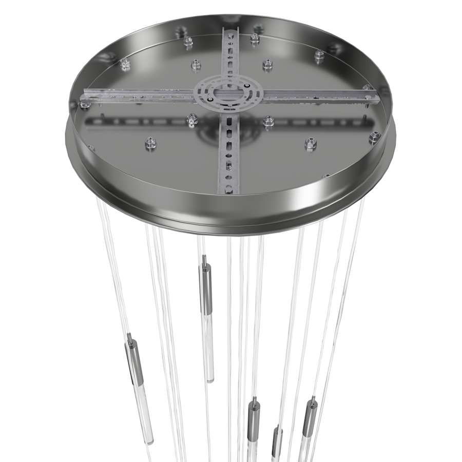Main St. 21-Light 22" Wide LED Multi-Light Chandelier