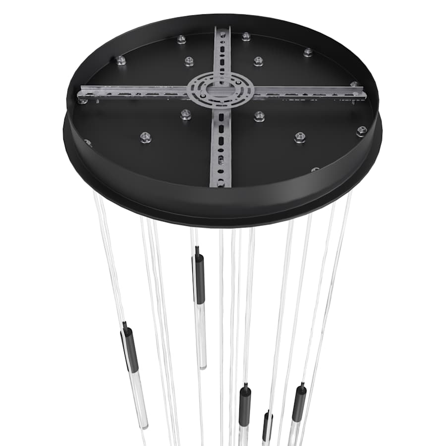 Main St. 21-Light 22" Wide LED Multi-Light Chandelier