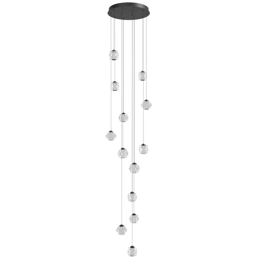 Beluga 22" Wide LED Multi-Light Pendant with Faceted