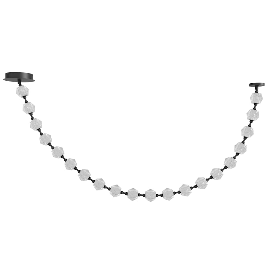 Beluga 90" Wide LED Linear Pendant with Faceted Acrylic