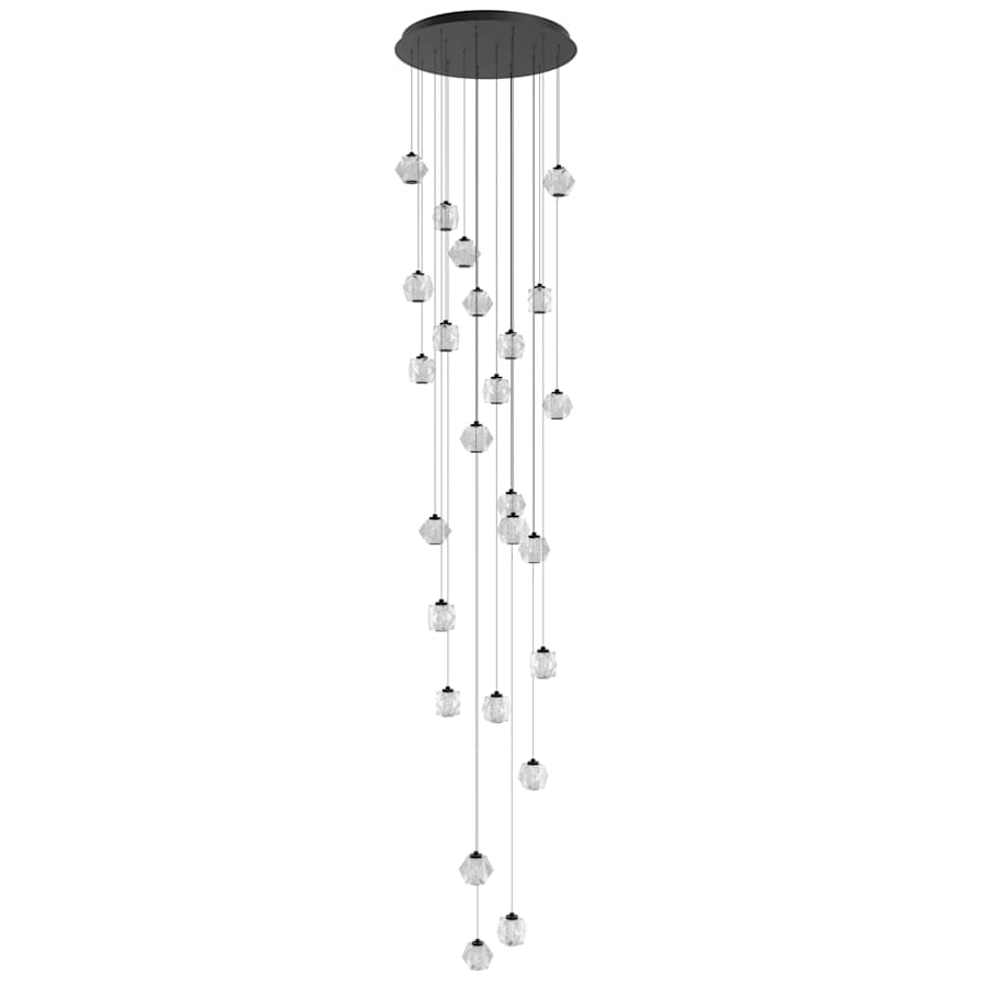 Beluga 30" Wide LED Multi-Light Pendant with Faceted
