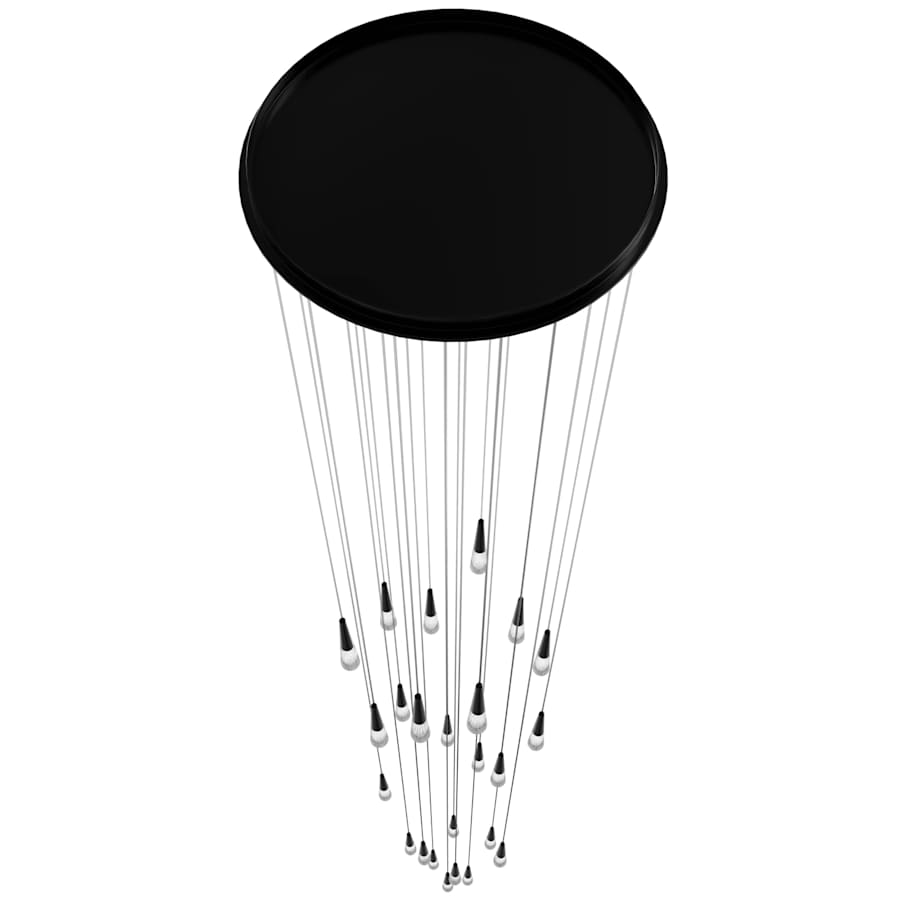 Encino 25-Light 30" Wide LED Crystal Pendant Light