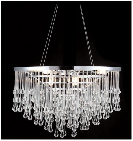 Hollywood Blvd. Collection Chandelier Polished Nickel