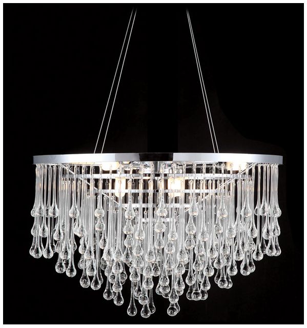 Hollywood Blvd. Collection Chandelier Polished Nickel