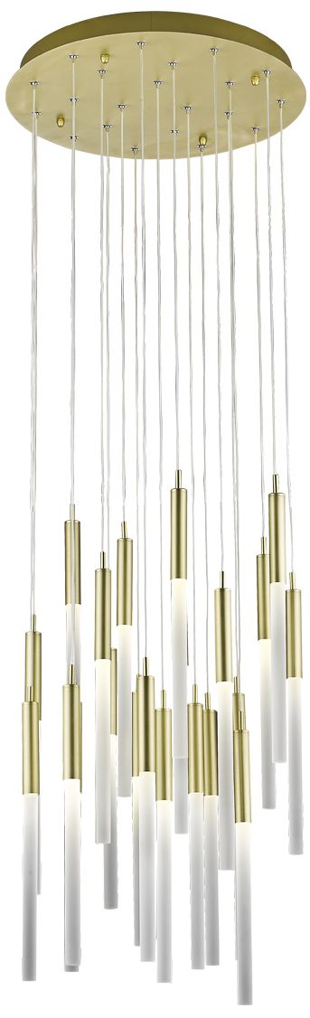 Main St. Collection Brushed Brass Chandelier