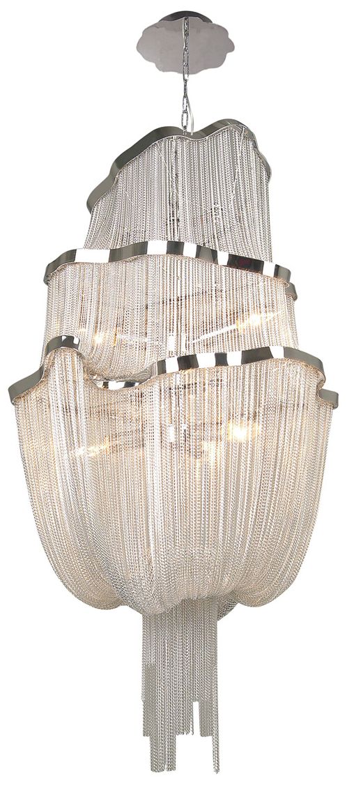 Mullholand Dr.Collection Hanging Chandelier Polished