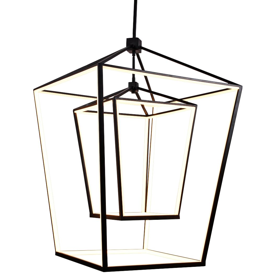 Park Ave. Hanging Chandelier Black