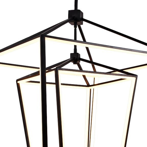 Park Ave. Hanging Chandelier Black