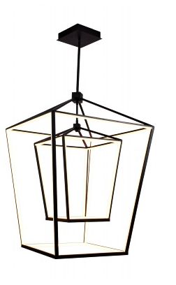 Park Ave. Hanging Chandelier Black