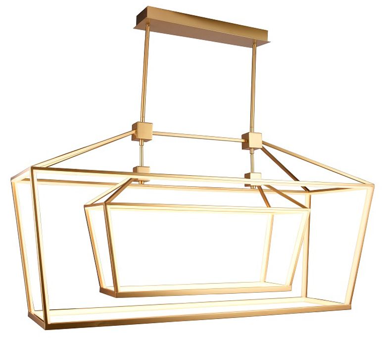 Park Ave. Hanging Chandelier Gold