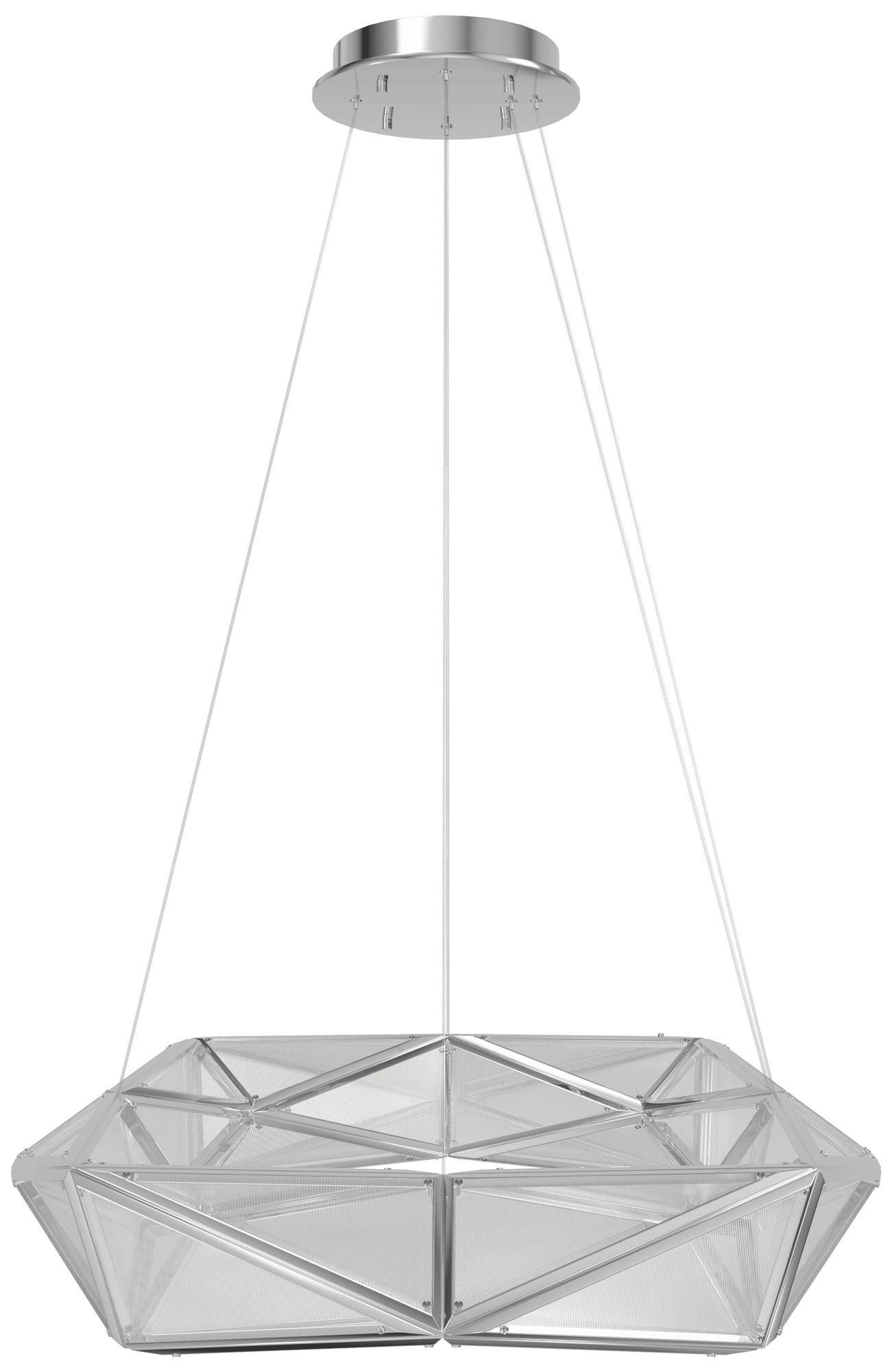 Seoul Collection Chandelier 35" Chrome