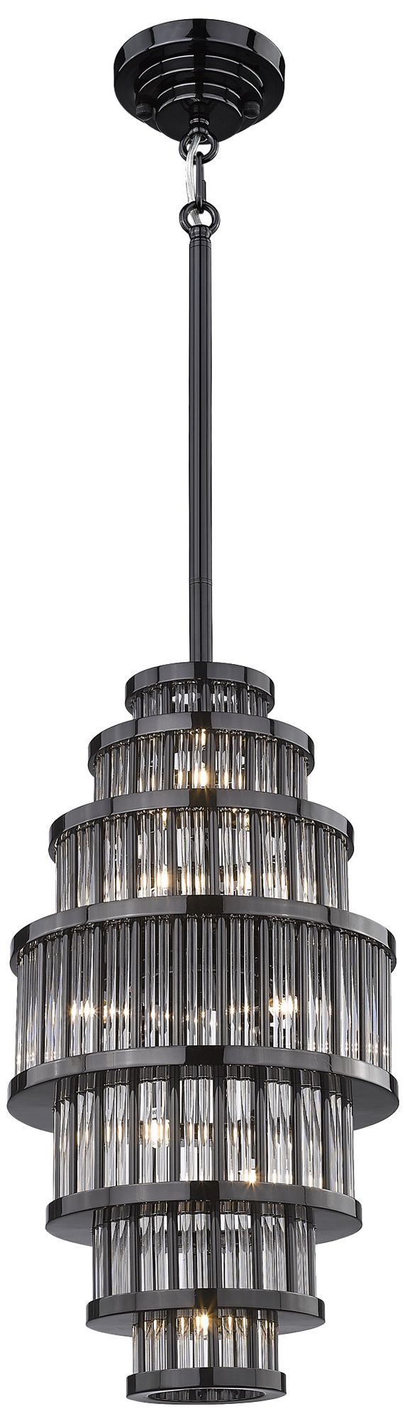 Waldorf Collection Polished Gunmetal Chandelier