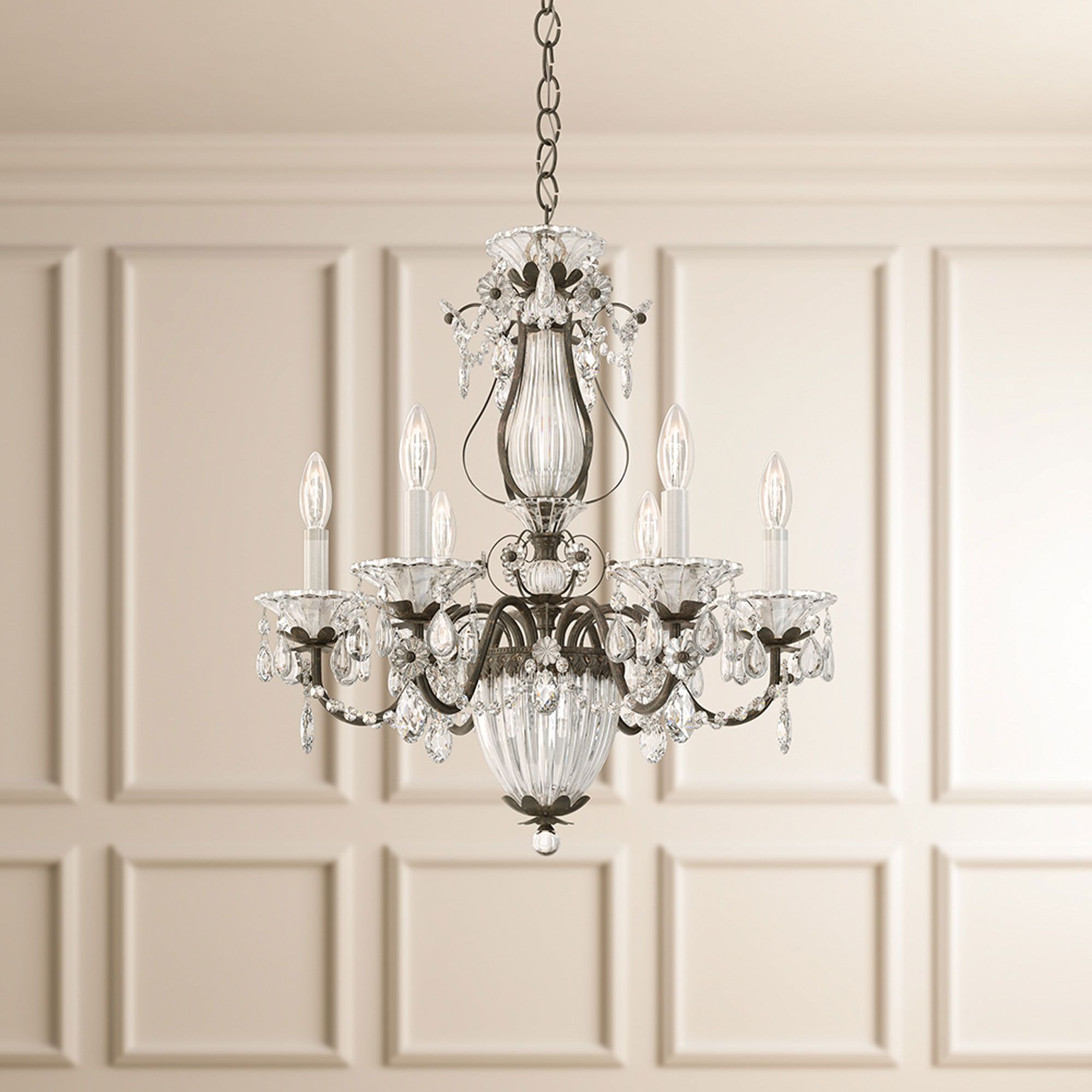 Bagatelle 22.5"H X 7-Light Crystal Chandelier