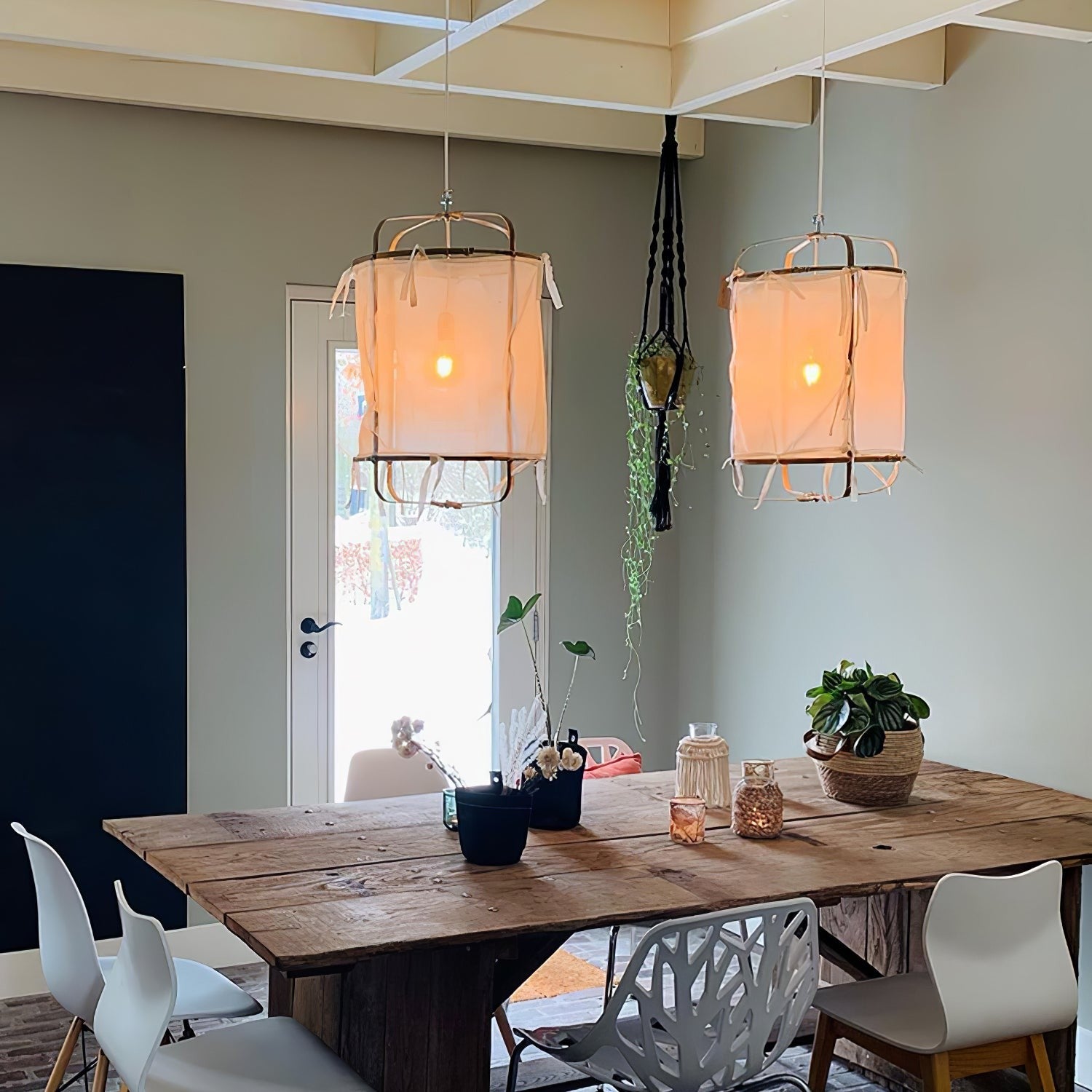 Bamboo Weave Pendant Lamp