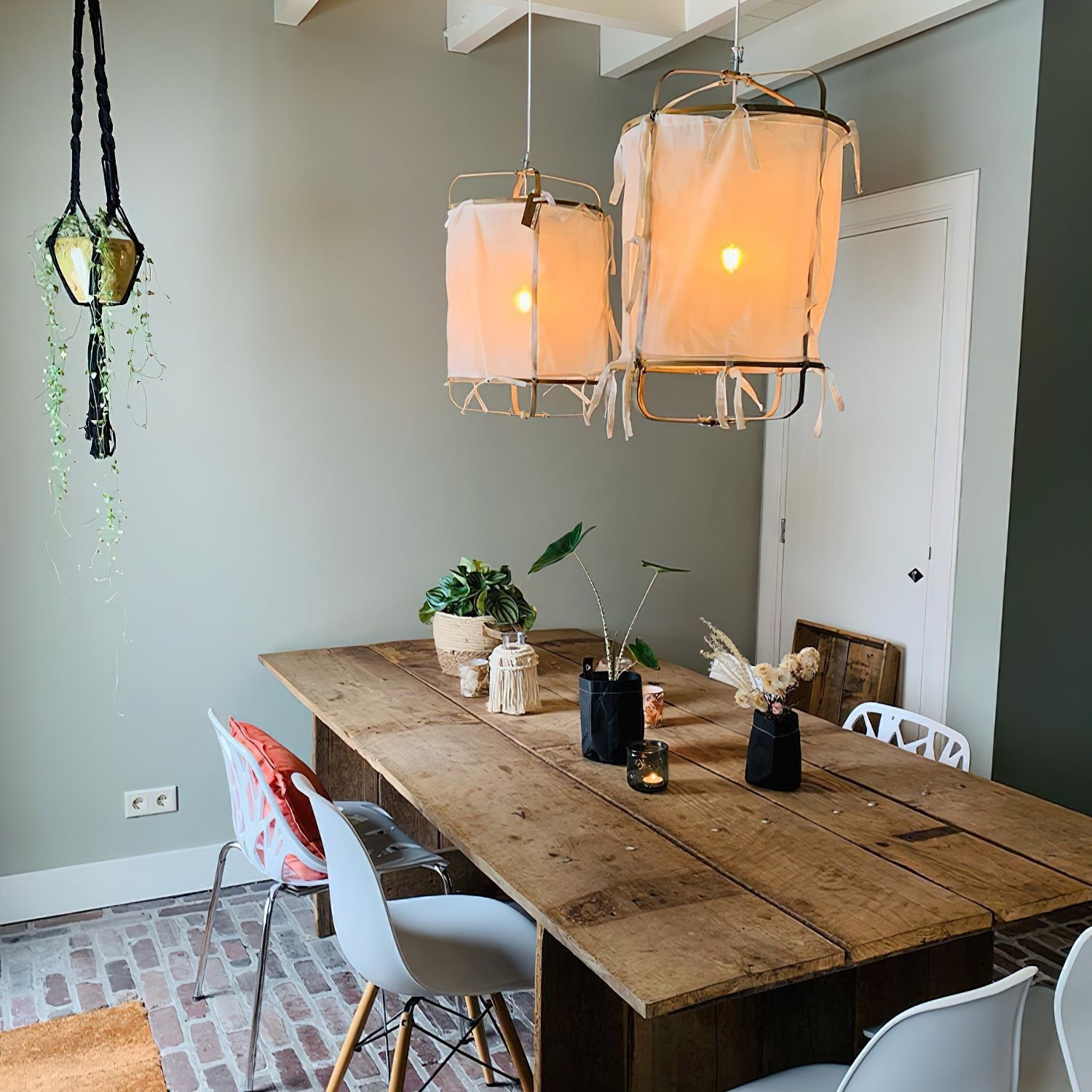 Bamboo Weave Pendant Lamp
