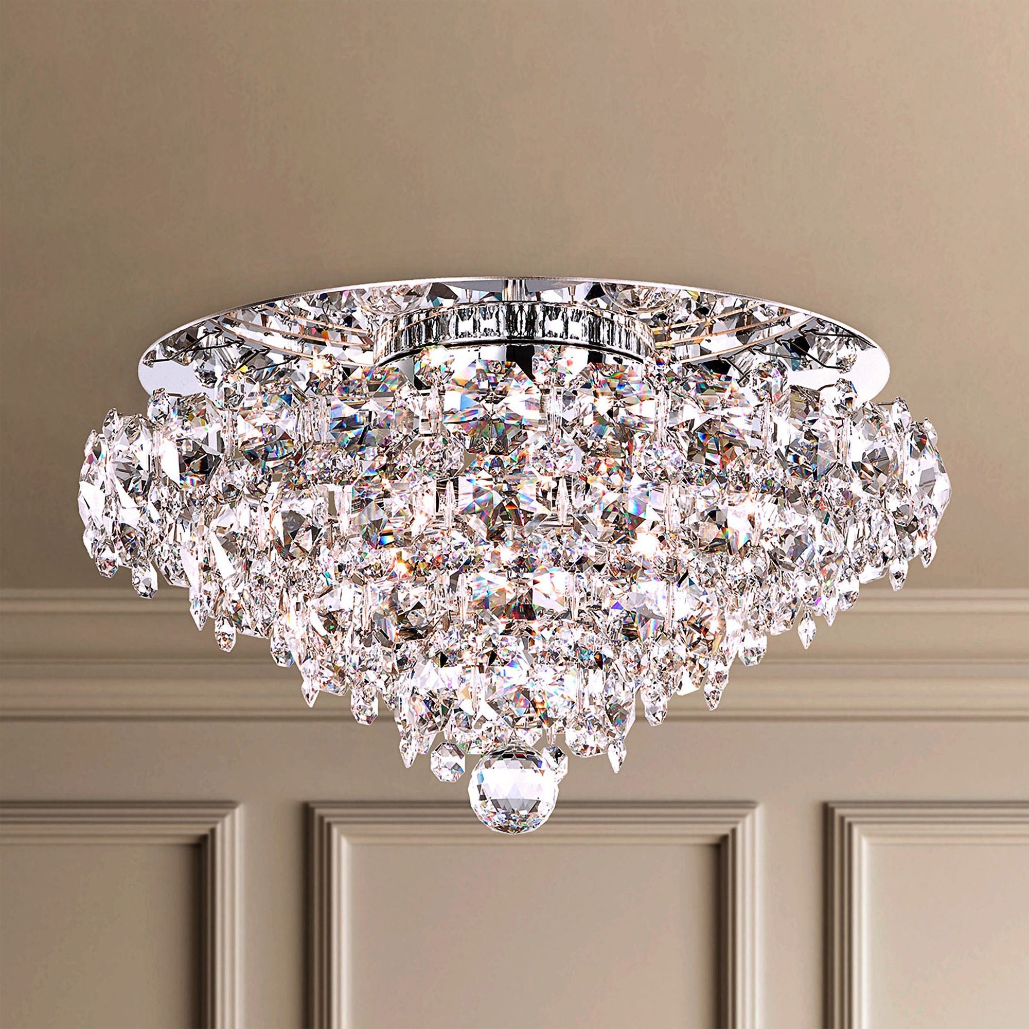 Baronet 19" Wide Stainless Steel Clear Chandelier