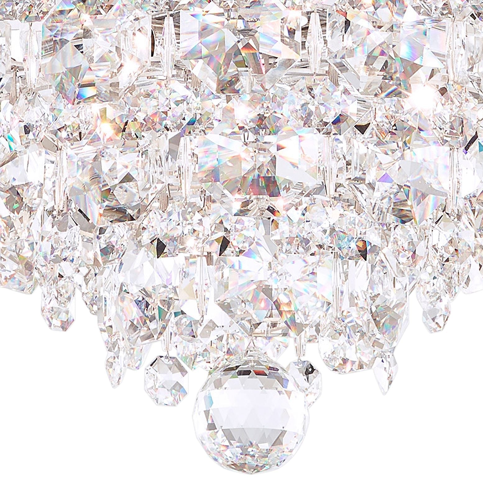 Baronet 19" Wide Stainless Steel Clear Chandelier