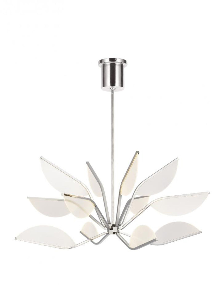 Belterra Chandelier, 12-Light, LED, Matte Black, Acrylic, 38"W (700BLT38B-LED930 70P9D5Z)