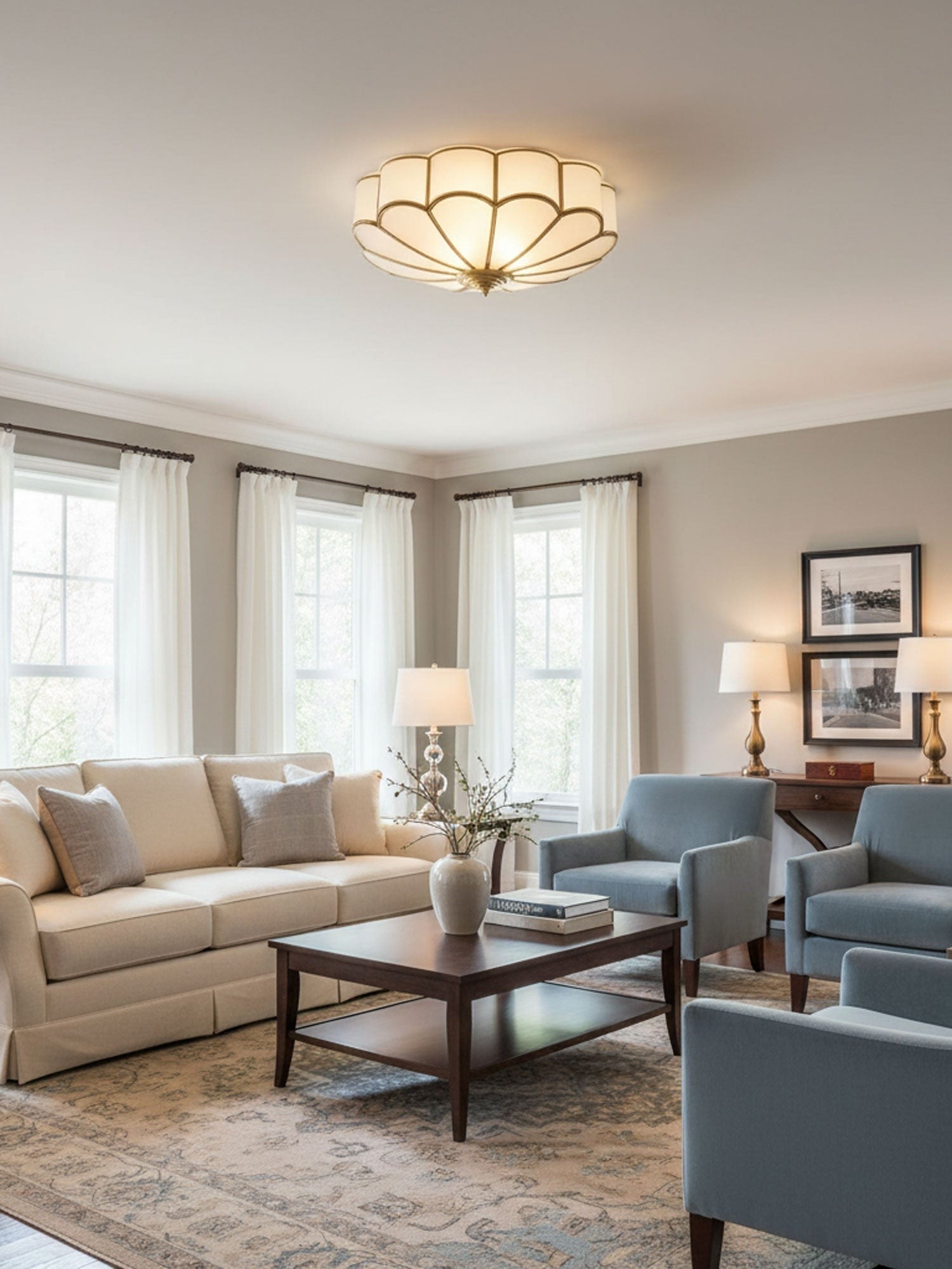 Bloom Glass Recessed Ceiling Light