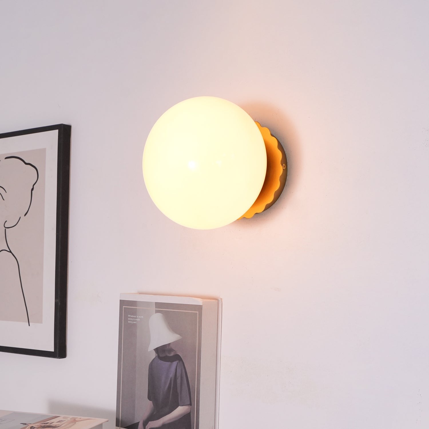 Blush Glass Wall Sconce