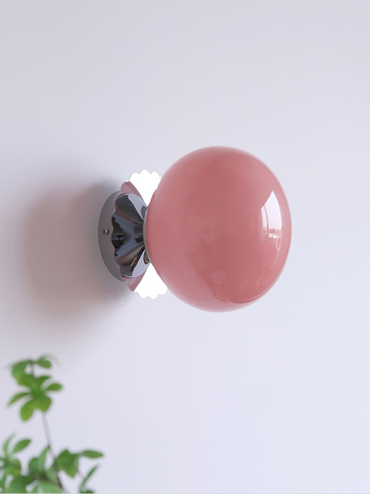 Blush Glass Wall Sconce