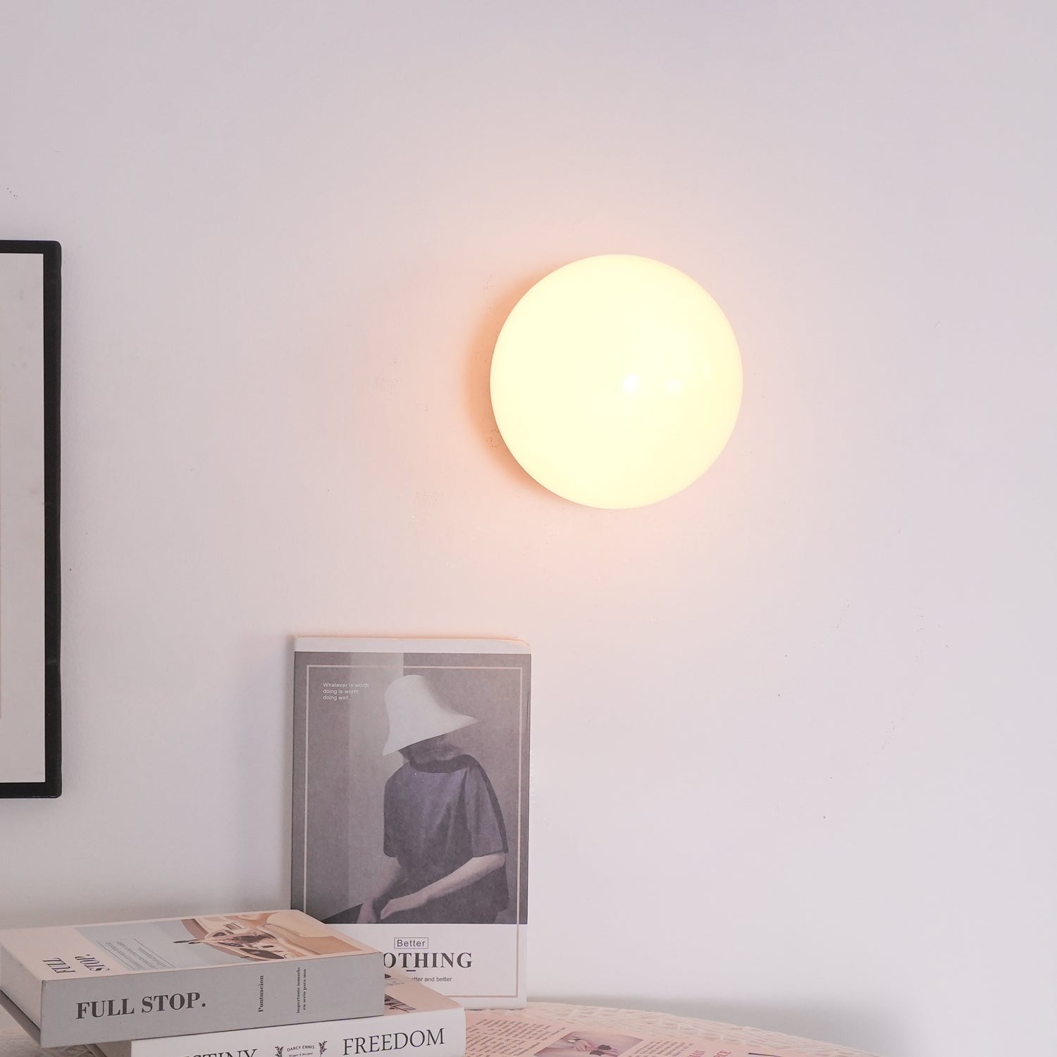 Blush Glass Wall Sconce