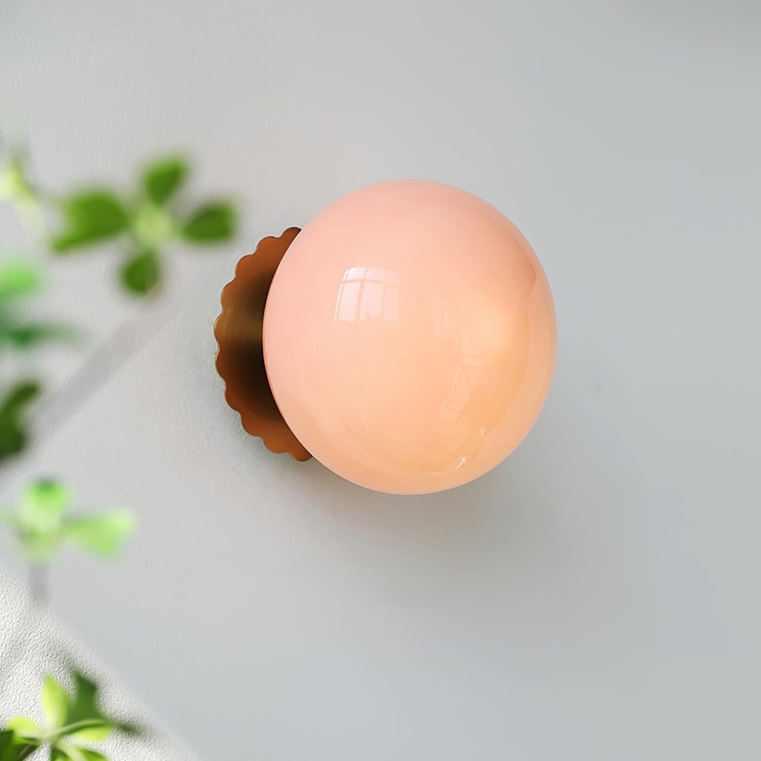 Blush Glass Wall Sconce