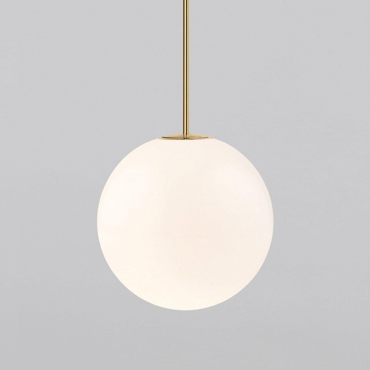 Brass Globe Rod Pendant Light